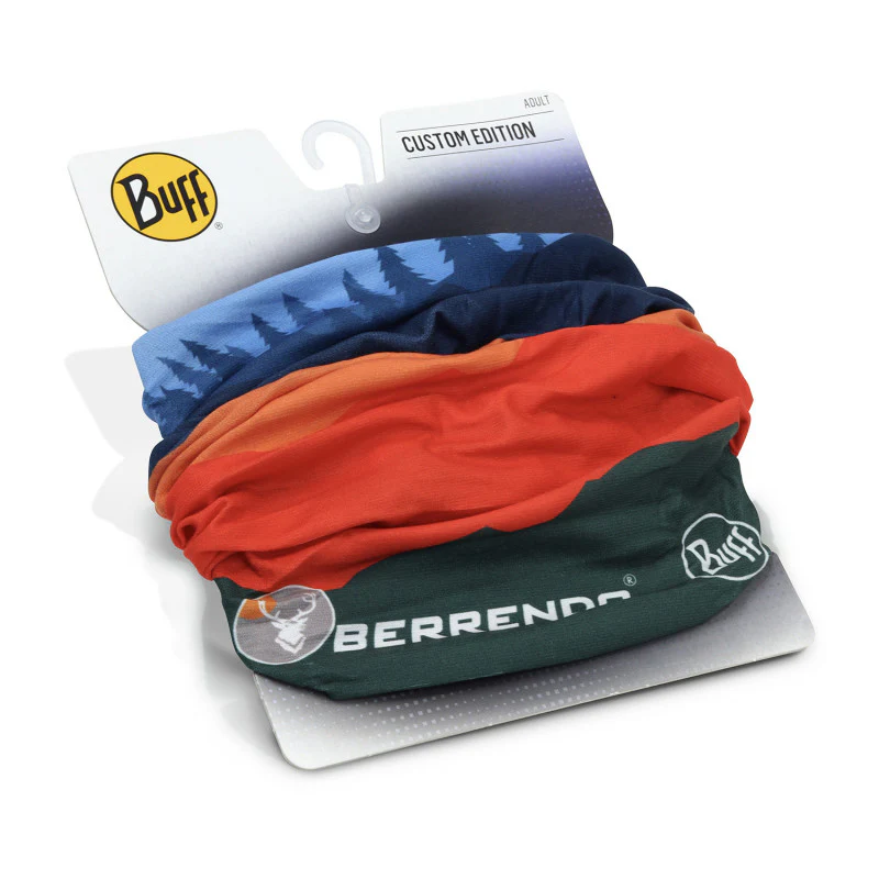 BUFF® ORIGINAL ECOSTRETCH - MULTIFUNCIONAL PARA SENDERISMO COLOR AZUL-NARANJA - Image 3