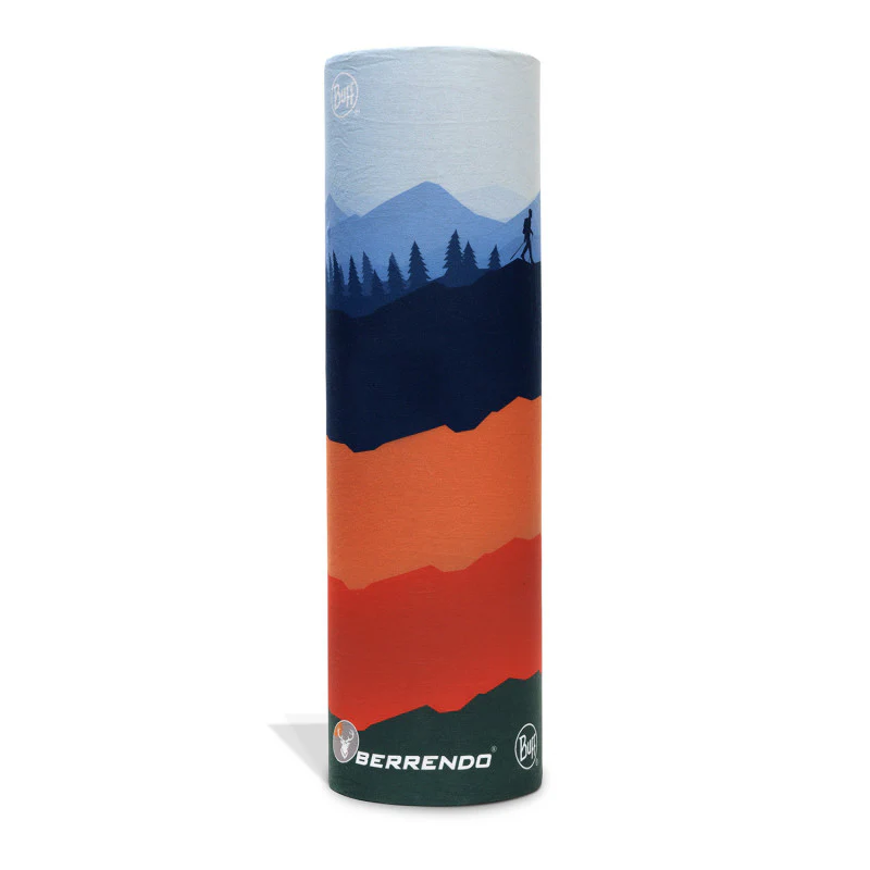 BUFF® ORIGINAL ECOSTRETCH - MULTIFUNCIONAL PARA SENDERISMO COLOR AZUL-NARANJA - Image 4