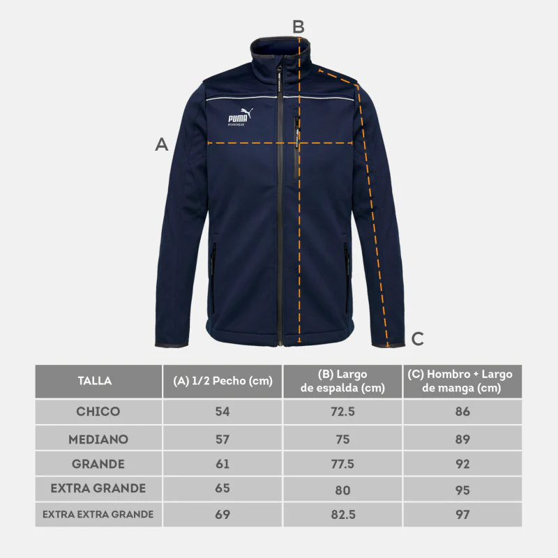 CHAQUETA PUMA WORKWEAR AZUL MARINO PARA USO RUDO - Image 8