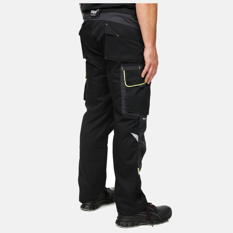 PANTALÓN PARA TRABAJO PUMA WORKWEAR PRECISION X NEGRO NEON - Image 4