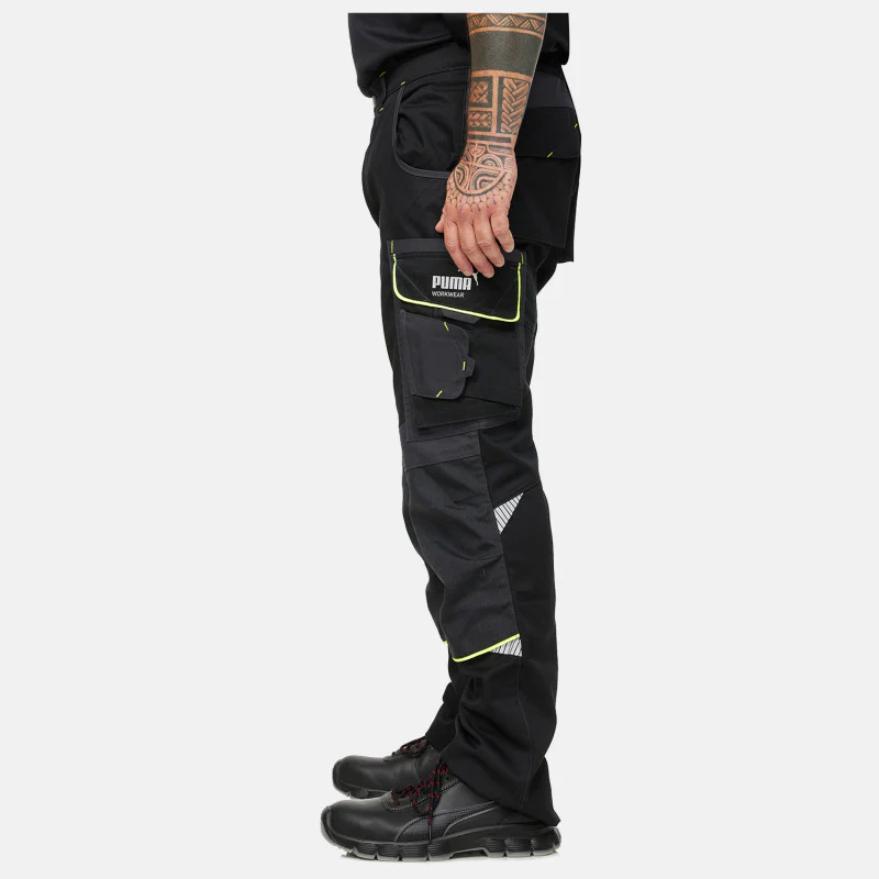 PANTALÓN PARA TRABAJO PUMA WORKWEAR PRECISION X NEGRO NEON - Image 5